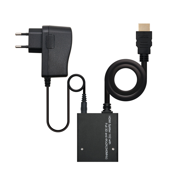 HDMI duplicador alta velocitat 1x2 amb alimentació