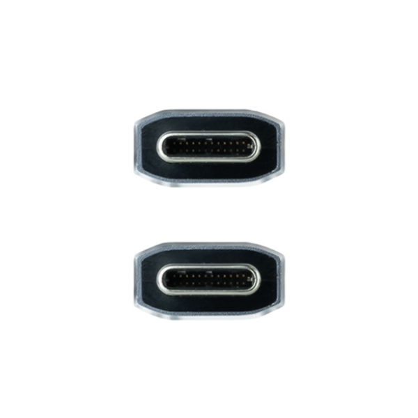 Cable USB 3.2 Gen2x2 20Gbps 5A/100W 4K/60Hz con conector tipo C macho en ambos extremos. 2 m