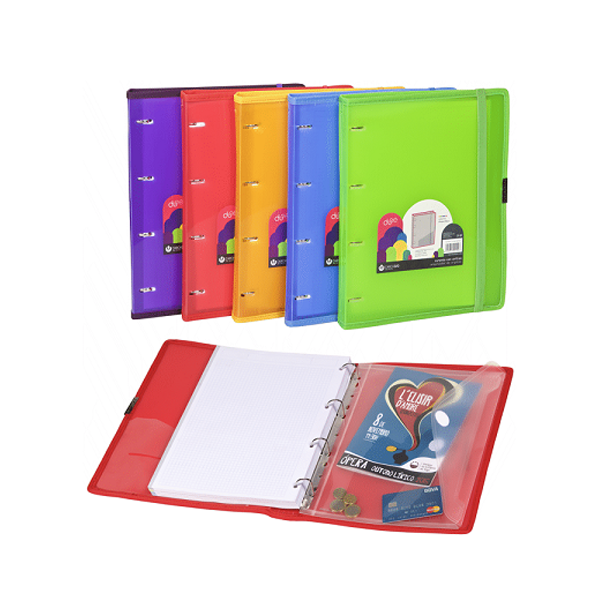 Carpeta polipropilé Carchidea Dune A4 Carpeblock 4 anelles