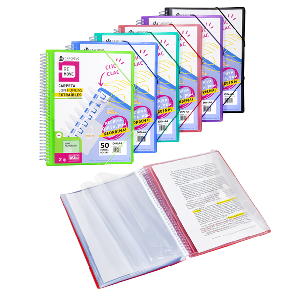 Carpeta multifundes Carchivo Remove 40 f. A4
