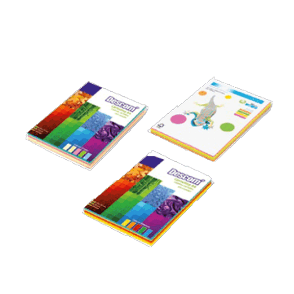 Paper de colors assortits Descom A4