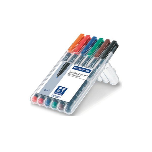 Estuche rotuladores permanentes Lumocolor