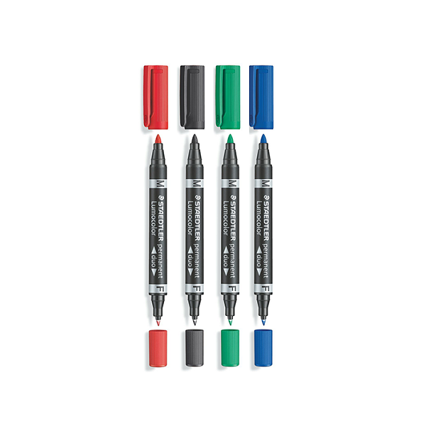 Rotulador permanente Staedtler Lumocolor doble punta