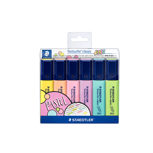 Estuche marcadores fluorescentes Staedtler Textsurfer color pastel