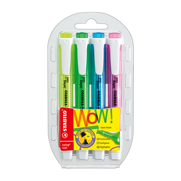 Estoig marcadors fluorescents Stabilo Swing Cool