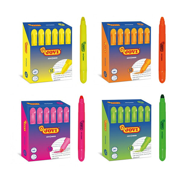 Marcadors de cera fluorescents Jovi