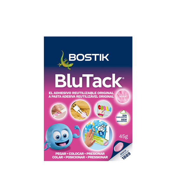 Massilla adhesiva Blu Tack Bostik Rosa
