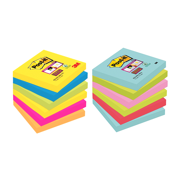 Notes de posar i treure Post-it Súper Sticky 76x76 mm