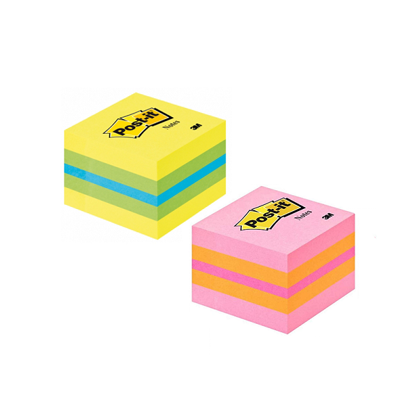 Notes de posar i treure Post-it en minicubs 51 x 51 mm