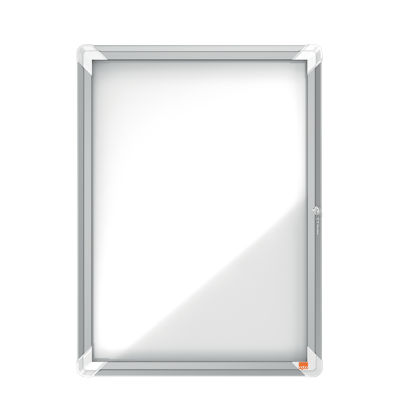 Vitrina d'anuncis interior blanca vertical NOBO Premium Plus