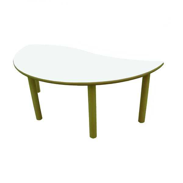 Mesa semiredonda onda 120x60 cm T0 59 cm