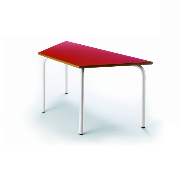 Taula trapezoidal 205 110x55* cm pota blanca alt. 54 cm