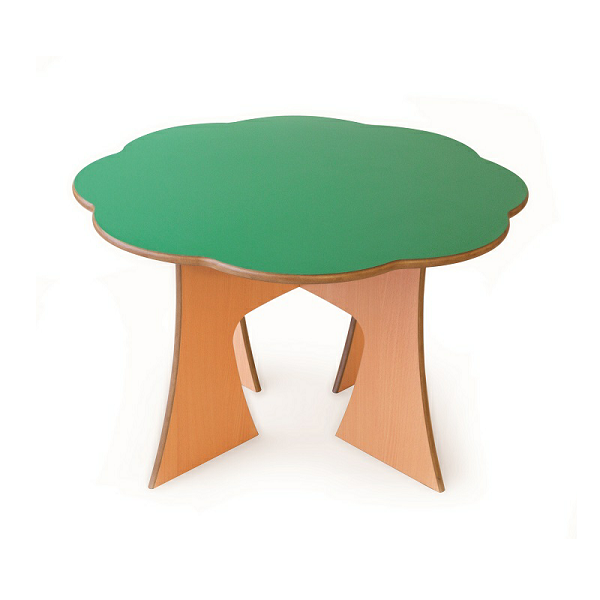 Mesa arbol circular patas madera altura 54 cm