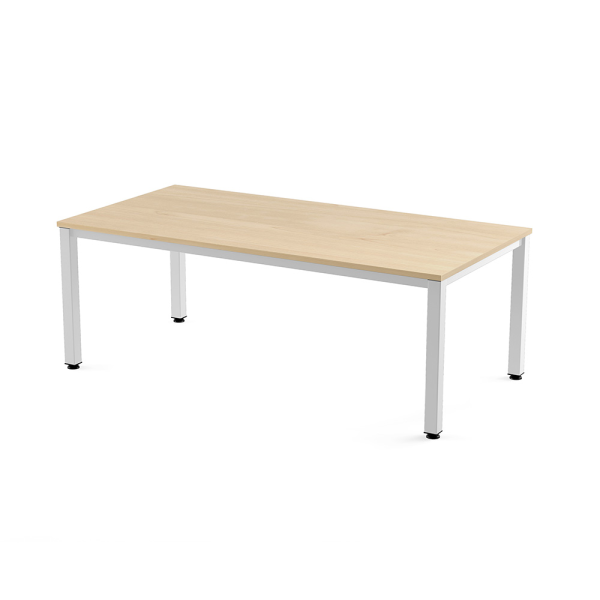 Taula EXECUTIVE rectangular estructura blanca 200x100 cm