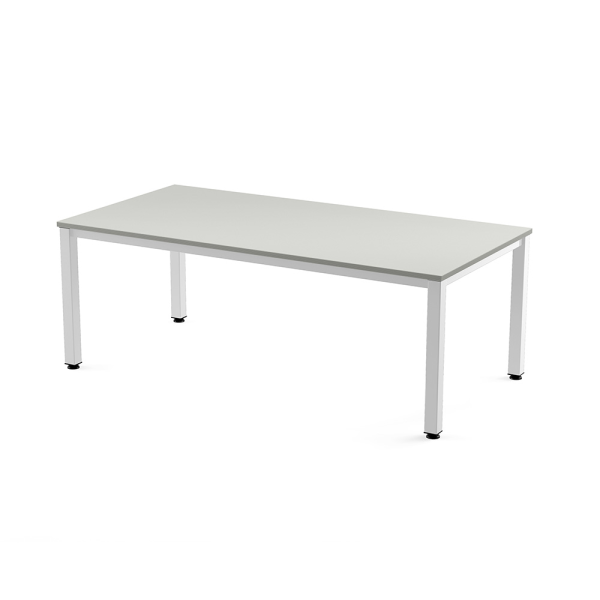 Taula EXECUTIVE rectangular estructura blanca 200x100 cm