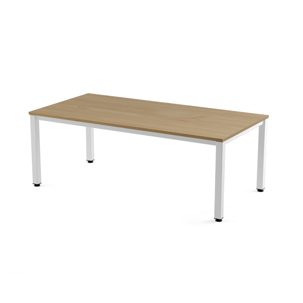 Taula EXECUTIVE rectangular estructura blanca 200x100 cm