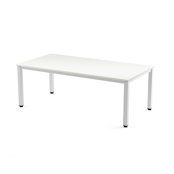 Taula EXECUTIVE rectangular estructura blanca 200x100 cm