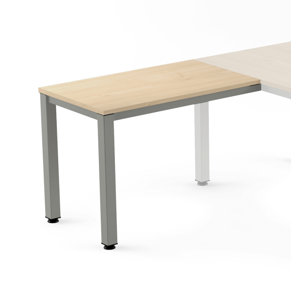 Ala taula EXECUTIVE rectangular estructura gris 100x60 cm