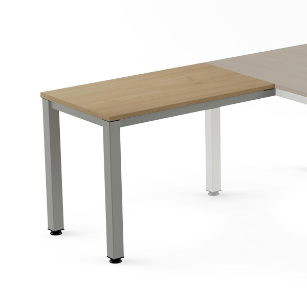 Ala taula EXECUTIVE rectangular estructura gris 100x60 cm