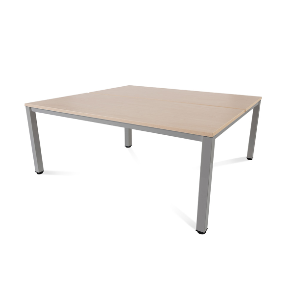 Taula EXECUTIVE rectangular doble estructura gris 180x163 cm