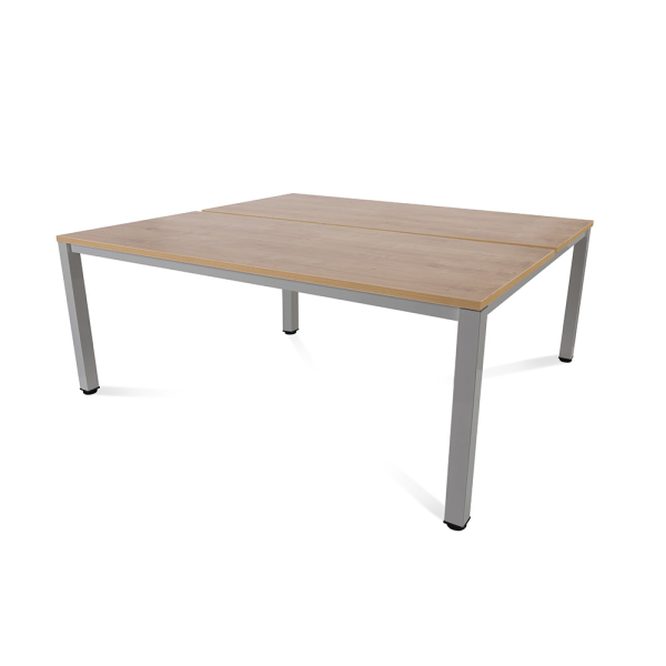 Taula EXECUTIVE rectangular doble estructura gris 180x163 cm