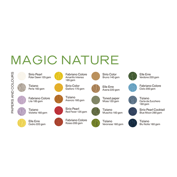 Cartulinas 32x24 cm Magic Nature paquete 200 unidades
