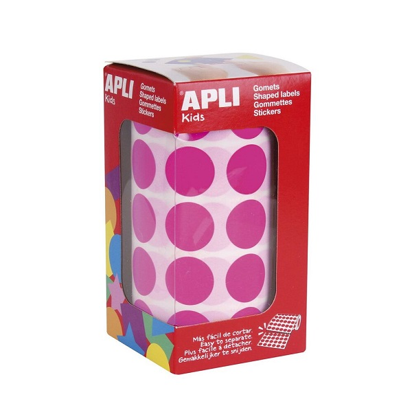Rotlle gomets Apli rodons 10,5 mm