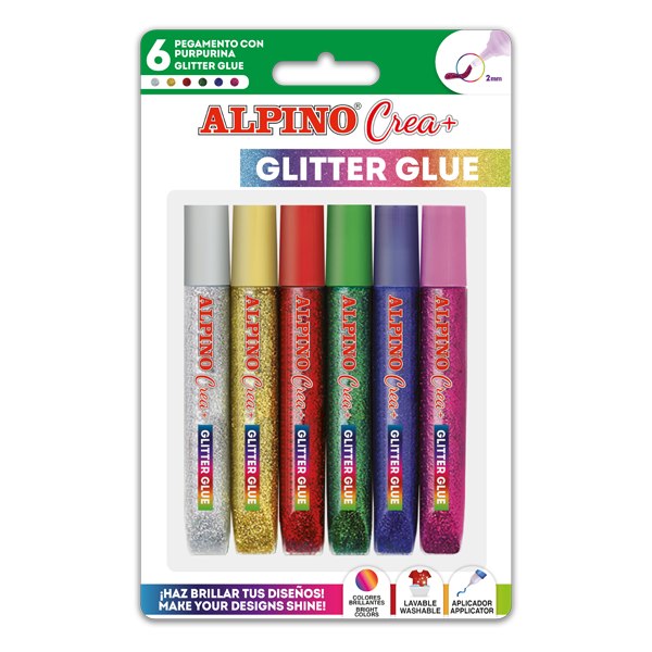 Pegamento con purpurina Alpino Crea