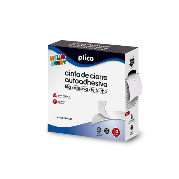 Cinta de cierre autoadhesiva Plico 10 metros
