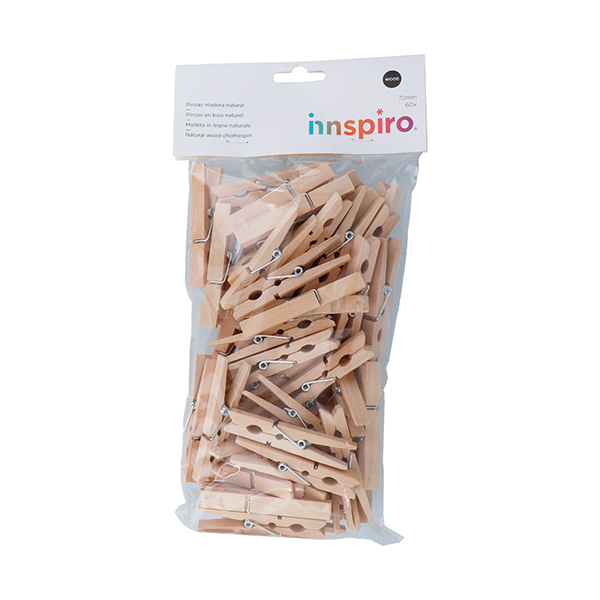 Pinces de fusta natural grans Jupiter