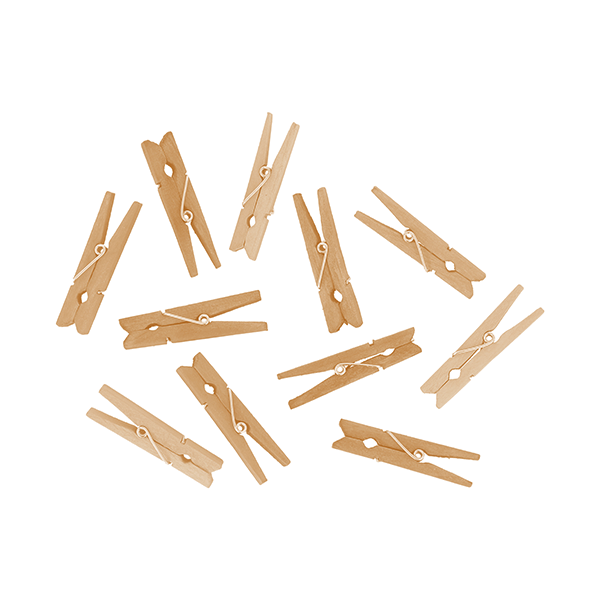 Pinzas de madera medianas Innspiro