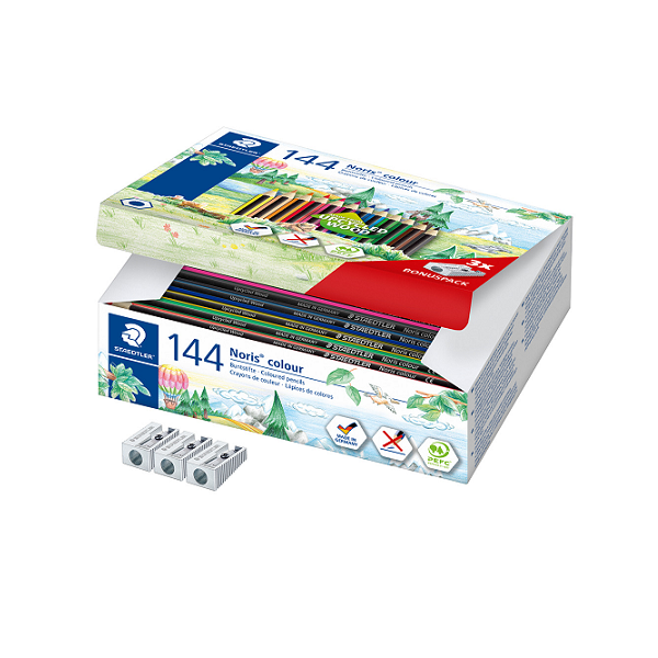 Lot escolar llapis de colors Noris Colour 185 Staedtler