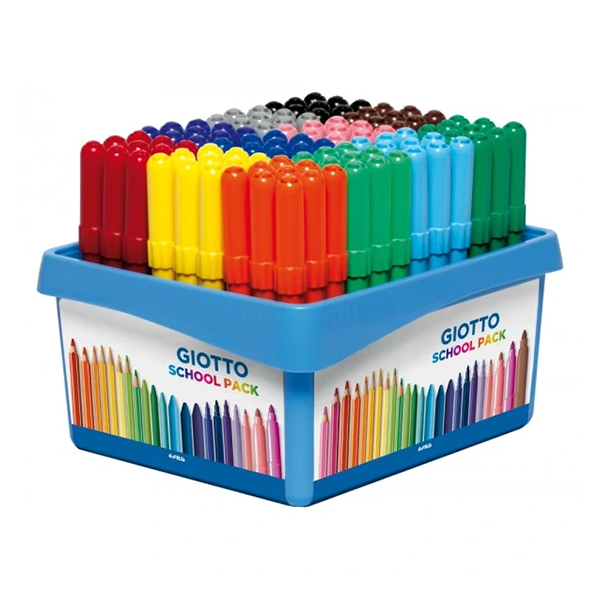 Lot escolar retoladors Giotto Turbo color