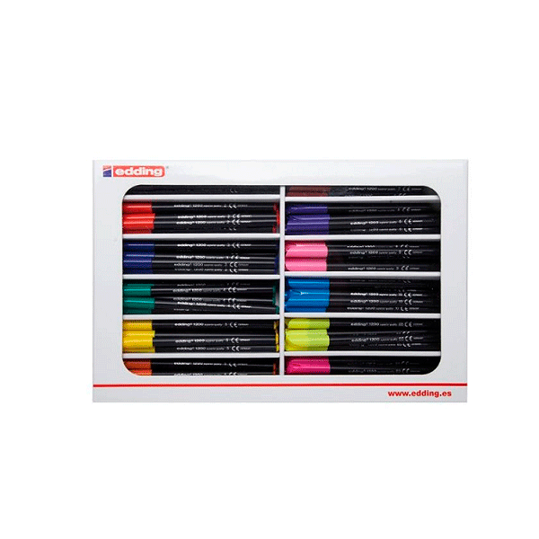 Lot escolar retoladors Edding 1200