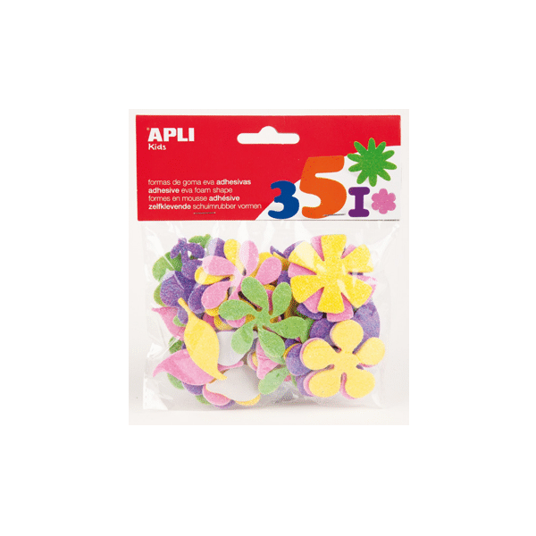 Eva purpurina figures flors Apli