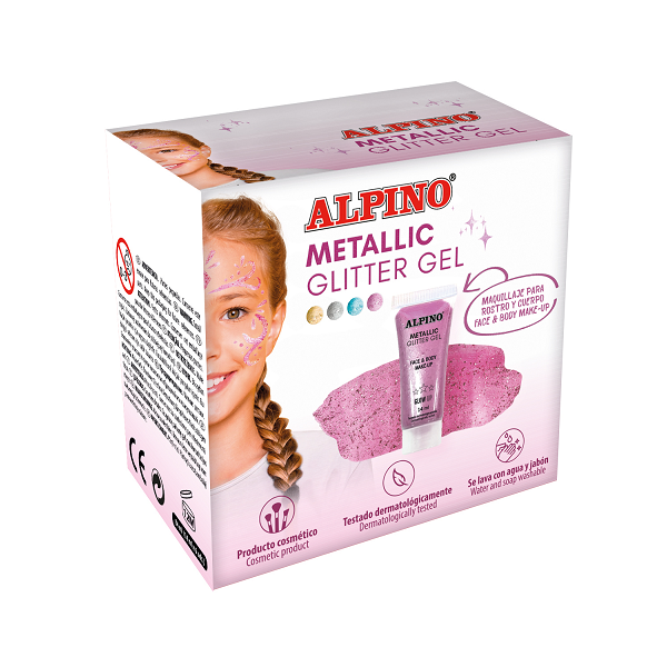 Maquillatge Metallic Glitter Gel Alpino Fiesta