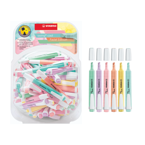 Marcador fluorescente Stabilo Swing color pastel