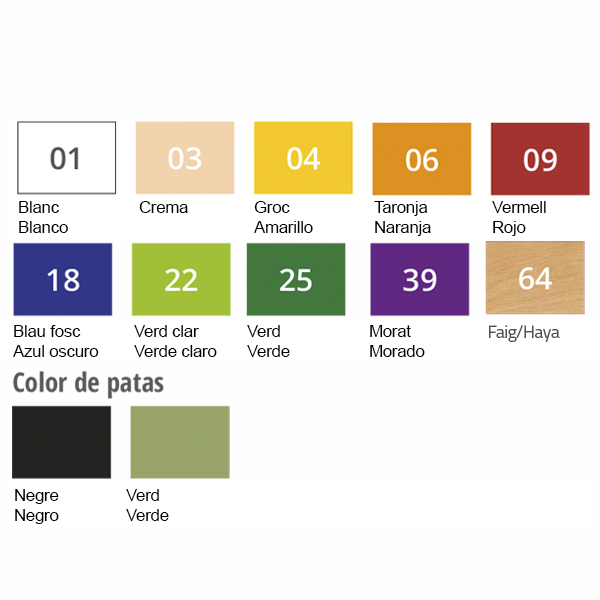 Taburete 290 estructura negra