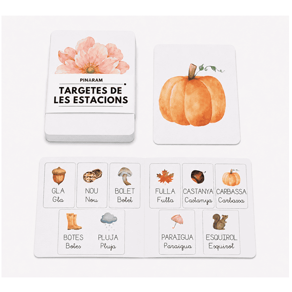 Tarjetas de las 4 estaciones