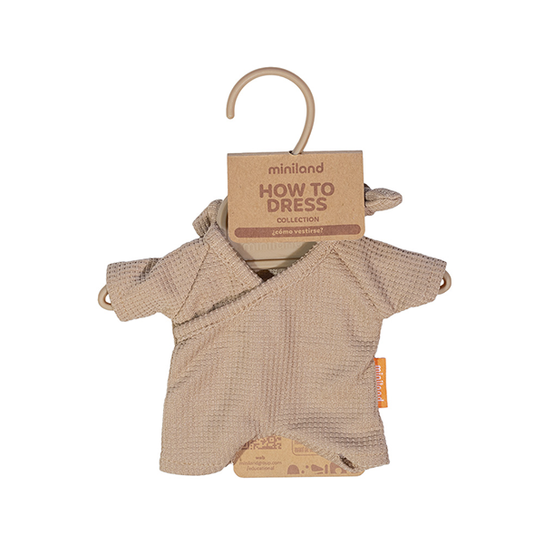 Pijama marró amb gorro 21 cm