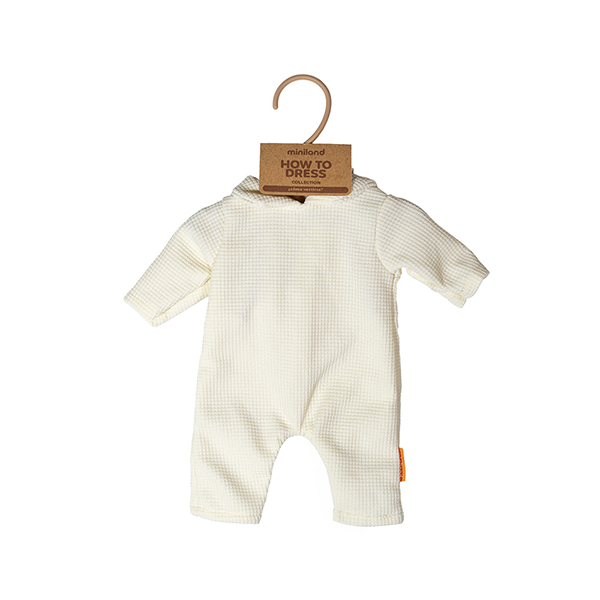 Pijama beige con gorro 38 cm