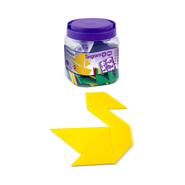 Lot 12 tangram plàstic