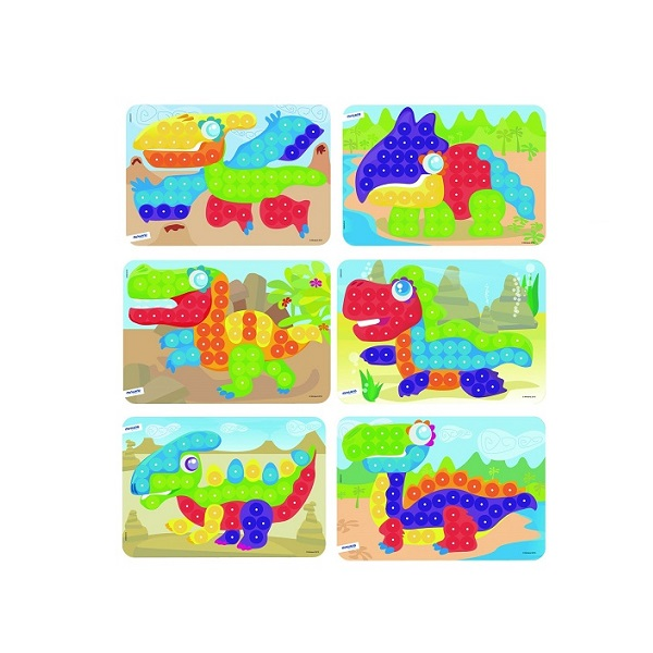 Pack 6 láminas 20 mm. dinos