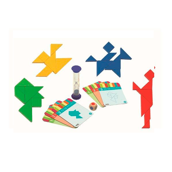 Lot 4 tangram fusta