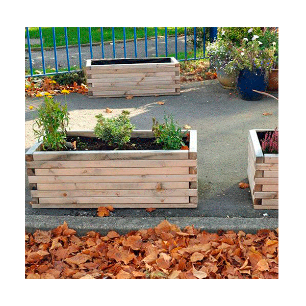 Lot de 4 jardineres rectangulars