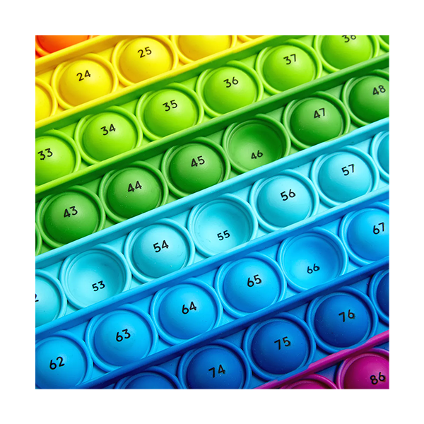 Tablero de burbujas números 1-100