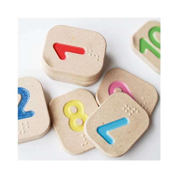 Números en braile de l'1 al 10 Plantoys