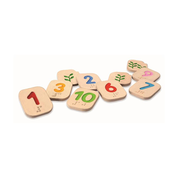 Números en braile de l'1 al 10 Plantoys