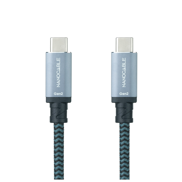 Cable USB 3.2 Gen2x2 20Gbps 5A/100W 4K/60Hz amb connector tipus C mascle a ambdós extrems. 1,5 m