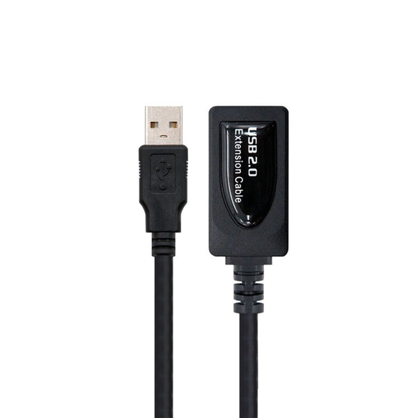 Cable USB extensor, tipus A mascle a un extrem i tipus A femella a l'altre 5 m